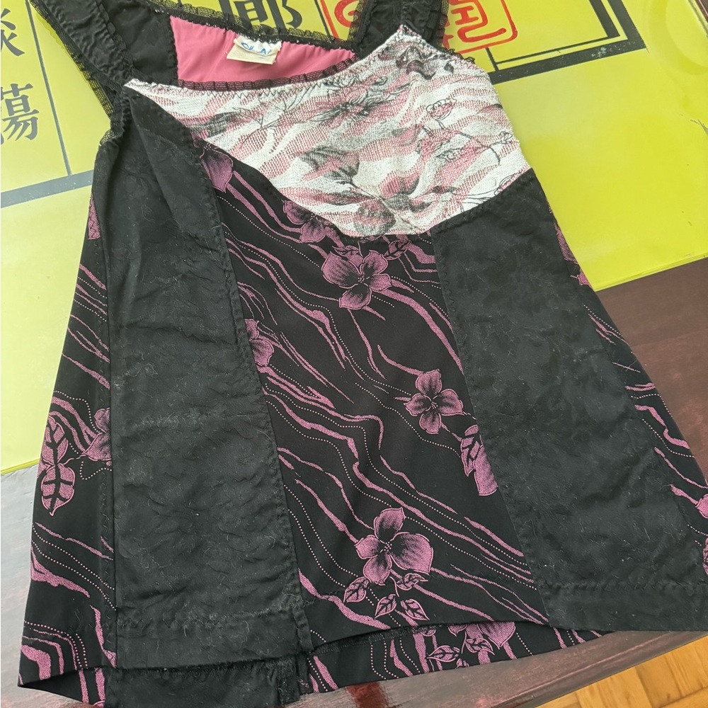 Patchwork sleeveless top